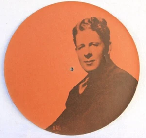Rudy Vallee PICTURE-DISC "Durium" Pappe beschichtet USA 30er Jahre 78rpm S8794 - Bild 1 von 2