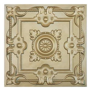 Glue up ceiling tiles, Suspended Wall Panels, PL29 Brass verdigris 10pcs - Picture 1 of 21