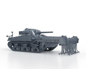 WWII USA - SHERMAN M4A4 CRAB - 3D printed scale model 1/48 1/56 1/72 1/87 - Picture 1 of 4
