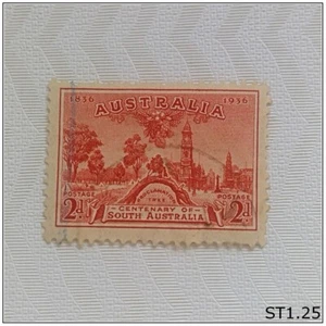 Australia Postage Stamp 2d Centenary South Australia Proclamation Tree 1936 - Picture 1 of 1