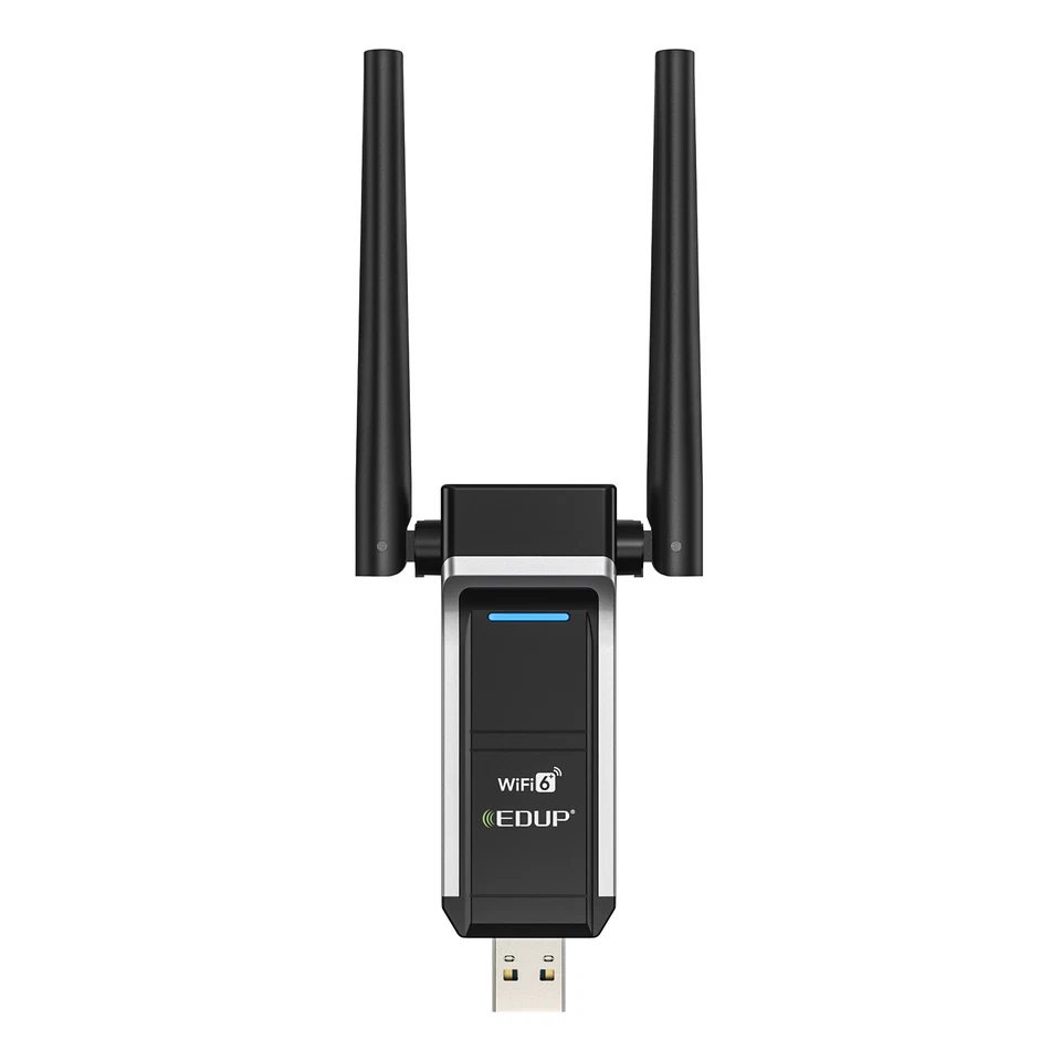 WiFi-6 USB 3.0 Adapter Dual Band Windows 11 Desktop Laptop PC Wireless Network - Image 1 of 4