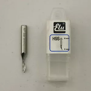 Elu E45083 HSS Wendel-Tauchfräse - 8 mm Schaft - D:5 mm I:14 mm L:60 mm - Bild 1 von 4