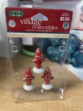 Lemax Christmas Village Collection Metal Fire Hydrant 34971 Retired Red Fire Dep