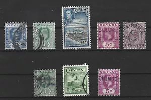 British CEYLON LOT - gestempelt - King George VI Scan ansehen! - Bild 1 von 1