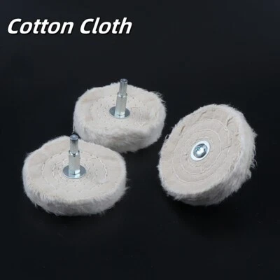 3'' Polishing Cloth Wheel 75mm Buffing Mop Pad for Rotary Drill Grinder Metal - Image 1 of 4