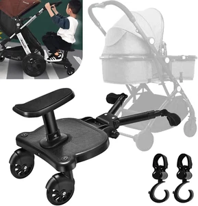 Universal Buggy Board mit Sitz, Kiddy Board, Kinderwagen Zubehör für Kinder ab 2 - Bild 1 von 11