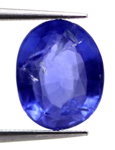 2.04 Ct IGI No Heat Natural Blue Sapphire 8X5 Oval Transparent Ceylon Gem Gem - Picture 1 of 8