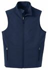 Men's Water Resistant, Micro-Fleece Lined, Soft Shell Vest, Zip Pockets. Xs-4Xl