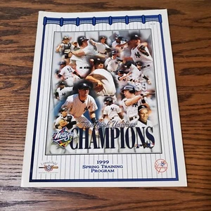 1999 New York Yankees Spring Training Program WORLD CHAMPIONS NM - Picture 1 of 5