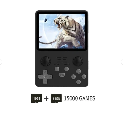 Powkiddy RGB20S 16GB + 64GB Handheld-Spielekonsole - Schwarz - Bild 1 von 4