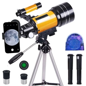 300/70mm Professional Astronomical Telescope Refractor Night View for Star Moon - Picture 1 of 19