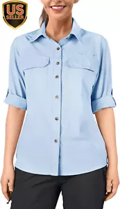 Women'S UPF 50 UV Sun Protection Shirt, Cool Quick Dry Long Sleeve Outdoor Fishi - Picture 1 of 6