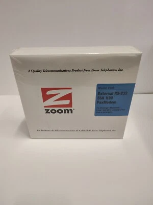 Zoom 3048 External RS-232 56k V.92 Faxmodem for Windows & MAC, Serial Port, NEW - Image 1 of 3