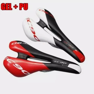 EC90 Saddle Mountain Road Bike Saddle PU Comfortable Road Bicycle Seat Cushion - Picture 1 of 19