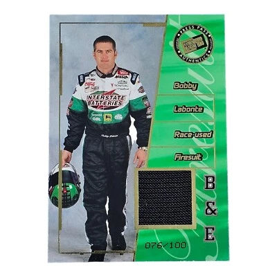 2001 Bobby Labonte Press Pass Premium Race-Used Firesuit SP #'d /100 - Image 1 of 2