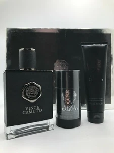 Vince Camuto Men 3pc Set Cologne Spray 3.4 oz After Shave Balm Deodorant Stick - Picture 1 of 5