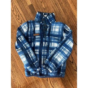 Obermeyer Boys Blue Plaid Fleece Jacket - S - Picture 1 of 6