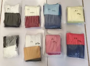 CHOICE OF PACKS - COTTON JERSEY / POLY COTTON RUBY KNIT FABRIC REMNANTS : #P1-P8 - Foto 1 di 12