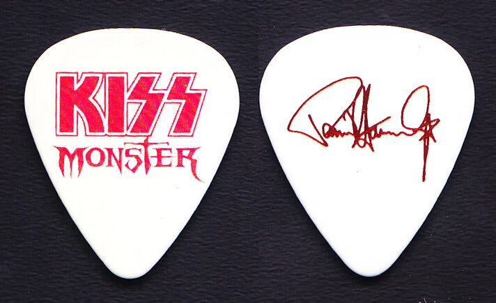 KISS Paul Stanley Signature White/Red Guitar Pick - 2013 Monster Australian Tour - Image 1 of 1