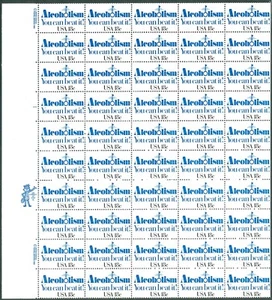 Scott #1927 18¢ Alcoholism You Can Beat It Mint Sheet MNH  CV $47.30 - Picture 1 of 2