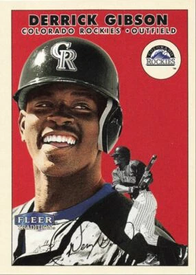 2000 Fleer Tradition Derrick Gibson Colorado Rockies #186 - Image 1 of 2