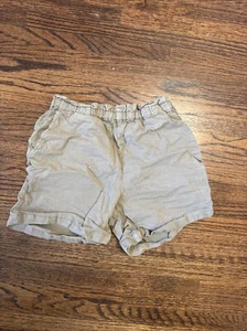 Bonpoint Army Green Kaki Shorts Elastic Waistband Cute Fit Youth Size L - Picture 1 of 3