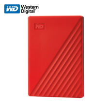Disque dur externe portable WD 1 To 2 To 4 To 5 To My Passport USB 3,2 Gen 1 ROUGE