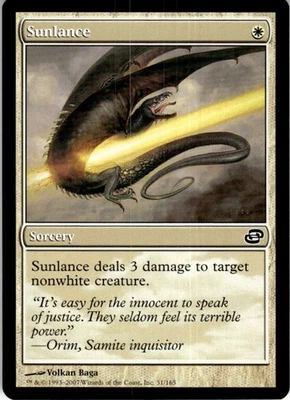 MTG Sunlance NEARMINT NM / Magic The Gathering : Planar Chaos - Image 1 of 2