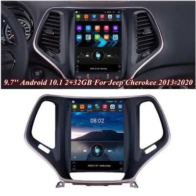 9.7'' Android 10.1 Vertical Screen Stereo Radio GPS Navi For Jeep Cherokee 13-20 - Image 1 of 4