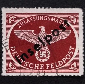 German Reich Inselpost Feldpost Mi.6 Used Dated CDs - Picture 1 of 3