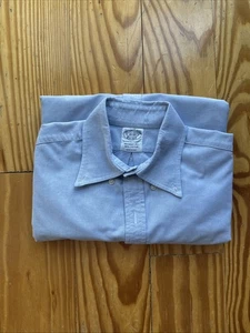 Brooks Brothers Made In USA OCBD Blue REGENT 15 33 Shirt - Picture 1 of 7