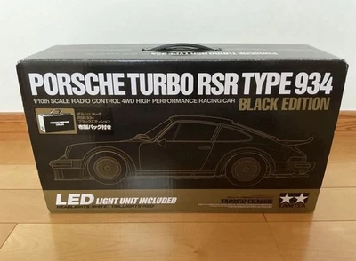 Tamiya 1/10 Electric RC Porsche Turbo RSR 934 Black Edition 47362 - Image 1 of 4