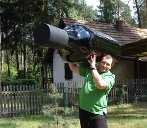 Weinflasche 203cm 3D😉 Skulptur HAEIGEMO XXL Deko Weinhandel Rotwein Weingut - Picture 1 of 6