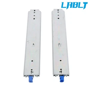 LABLT 1 Pair With Lock Heavy Duty Drawer Slides 20" 250 Lbs Extension Rails Rail - Picture 1 of 13
