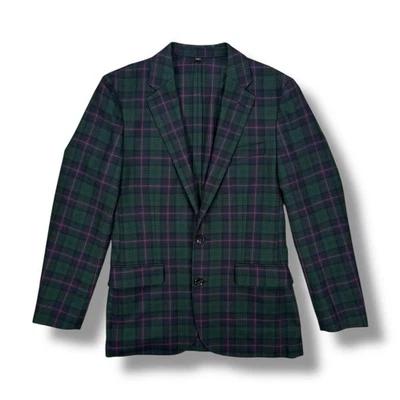 J Crew Ладлоу Tartan Blazer British Moon ткани мужской размер 36R тонкий • новом - Изображение 1 из 4