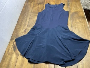 Lululemon Everlux Short-Lined Tennis Tank Dress 6” Navy Slimming Athleisure 10 - Picture 1 of 13