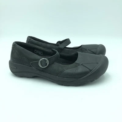 KEEN Presidio Mary Jane Nubuck Leather Womens 9.5 Black Casual Slip On Shoes - Image 1 of 4