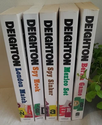 Len Deighton 5 Book Bundle Game, Set, Match, Spy Hook & Sinker - image 1 of 3