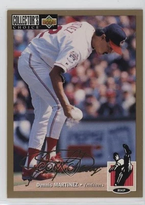 1994 Upper Deck Collector's Choice Gold Foil Signature Dennis Martinez #546 - Image 1 of 2