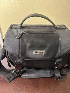 Original Nikon Digital SLR DSLR Acolchado Hombro Cámara Estuche Bolso Negro - Imagen 1 de 6