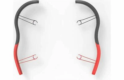 Parrot Bebop Drone 1 EPP Foam Bumpers PF070077 Propeller Prop Guards Red/Black - Image 1 of 3