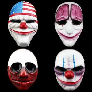 Game Payday 2 Cosplay Resin Mask Hard Material Adult Size Mask 4 Style For Sale - Picture 1 of 16
