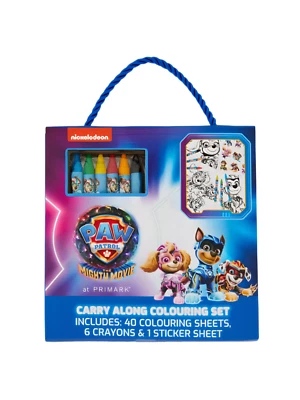 PAW Patrol Carry-Along Colouring Gift Set With Crayons, Sticker,Colouring Sheets - Image 1 of 4