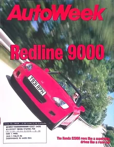 Autoweek Magazine July 12, 1999 Honda S2000, Ford Windstar, Honda Odyssey EX - Picture 1 of 2