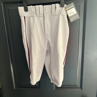 Pantalones de béisbol Easton jóvenes niños grises/verdes profesionales+ braguitas talla YS 22-23" Foto 1 de 4