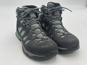 Scarpa Moraine Mid GTX Boots Womens Size 8.5 Goretex Hiking Gray Vibram Soles - Picture 1 of 16
