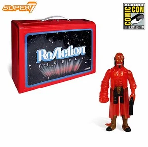 Hellboy Carry Case SDCC 2018 Clear Red Variant Figur Reaction 3 3/4 Inch Super7 - Bild 1 von 1