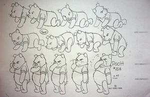 New Adventures of Winnie the Pooh Produktionsmodell Kopie Layoutseite #GB - Bild 1 von 2