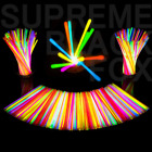 100 Premium Glow Sticks Bracelets Neon Light Glowing Party Favors Rally Raves