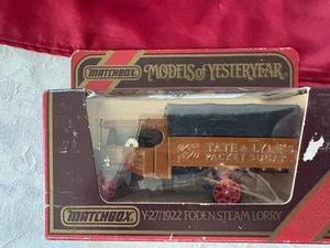 Matchbox Y-27 1922 Foden Steam Lorry "Tate & Lyle's" Packet Sugar - Picture 1 of 4